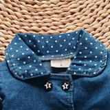 NYSRFZ Girls Denim Jackets Lovely Heart Protect Dot Baby Outerwear Jackets For Girls Long Sleeve Girls Jeans Jackets Clothes