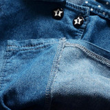 NYSRFZ Girls Denim Jackets Lovely Heart Protect Dot Baby Outerwear Jackets For Girls Long Sleeve Girls Jeans Jackets Clothes