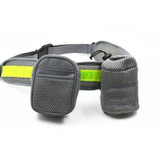 Nylon Pets Dog Cat Running Dog Leash Padded Waist With Reflective Strip & Elastic Leash & Zipper Bag Mascotas Accesorios SS4