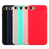 Newest For iphone 5 5S SE 6 6S Plus 7 Plus Phone Bags&Cases Soft TPU Sample Candy Color Ultrathin Back Covers Shell Capa