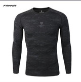 Newest Fitness Men Long Sleeve Exercise Casual T Shirt Men Thermal Muscle Bodybuilding Compression Tights Shirt Skins Gear Cool