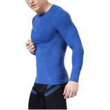 Newest fitness men long sleeve exercise Casual t shirt men thermal muscle bodybuilding compression tights shirt