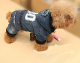 Newest design warm thick four legs pet clothes for chihuahua autumn and winter warm jumpsuits dog clothes supplies for pets