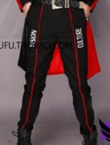 Newest Bigbang Stage Show Coat MEN Singers DJ Fashion Slim Red White Letter Long Suit Jacket Dress Clothing Costumes S-5XL