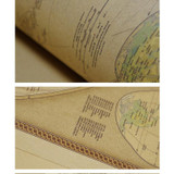 Newest Art Crafts Maps Wallpaper Large Retro World Map Kraft Paper Paint Vintage Wall Sticker Poster Living Room
