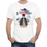 Newest 2017 Fashion Stranger Things T Shirt Men's Cartoon Character T-shirt Summer Hipster Cool Tops Tee Clothing