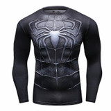 Newest 2016 Fashion Men T-Shirt Marvel Superhero Spiderman T Shirt Men Fitness tee Compression Shirt Tights