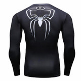 Newest 2016 Fashion Men T-Shirt Marvel Superhero Spiderman T Shirt Men Fitness tee Compression Shirt Tights