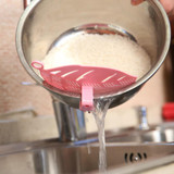 Newest 1PC Durable Clean Leaf Shape Rice Wash Sieve Cleaning Gadget Kitchen Clips Tools Levert Dropship dig129