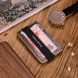 NewBring Handmade Wooden Wallet Men Multi-Functional Key Coin Purse and card holder