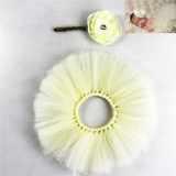 Newborn Tutu Skirt Infant Princess Costume Outfit for Photo Shooting Baby Tutu Skirt Headband Newborn Photography Accessories