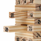 New Wooden Tower Wood Building Blocks Toy Domino 54 +4pcs Stacker Extract Building Game Kids Educational Birthday Gift