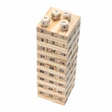 New Wooden Tower Wood Building Blocks Toy Domino 54 +4pcs Stacker Extract Building Game Kids Educational Birthday Gift