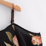 New Womens Tops Fashion 2017 Women Summer Chiffon Blouse Printed Blouse Cold Shoulder Top Casual Shirt Black White #SX6445