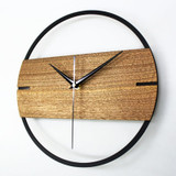 Wood Center Wall Clock
