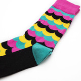 New women's sock long  socks style Wave gradient cotton socks Autumn  Winter