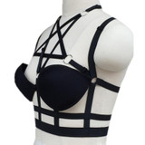 New arrival engagement bikini women body mature chest bra harness bandage bustiers frame cupless lingerie bralette goth corset
