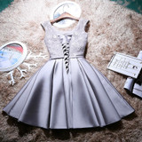 New Arrival Elegant Party Mini Prom Dress Vestido De Festa A-line Lace Lace-up Cocktail Party Dress Free Shipping SA939