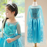 New Arrival Dresses Girls Princess Anna Elsa Cosplay Costume Kid's Party Dress Kids Girls Clothes