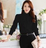 New Arrival Chiffon Ruffles Women Shirts Lady White Shirts Long Sleeve Blouse Shirt Plus Size S-5XL Slim Female Blusa Women Tops