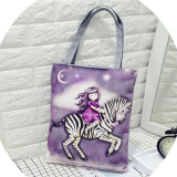 New Arrival Character Women's Handbag Durable Canvas Portable Shoulder bag Ladies Cartoon Casual Tote Bag Hot sale Shopping Bags