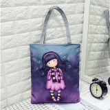 New Arrival Character Women's Handbag Durable Canvas Portable Shoulder bag Ladies Cartoon Casual Tote Bag Hot sale Shopping Bags