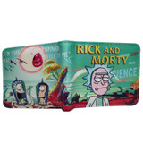 New Arrival Cartoon Ricky and Morty Men Wallets Children Women Short Leather Prints Purse Coins Purse Zipper Pocket Cards Holder