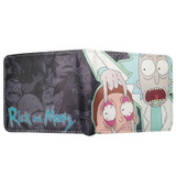 New Arrival Cartoon Ricky and Morty Men Wallets Children Women Short Leather Prints Purse Coins Purse Zipper Pocket Cards Holder