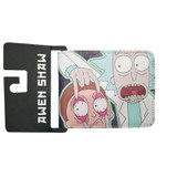 New Arrival Cartoon Ricky and Morty Men Wallets Children Women Short Leather Prints Purse Coins Purse Zipper Pocket Cards Holder