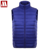 New Arrival Brand Men Sleeveless Jacket Winter Ultralight White Duck Down Vest Male Slim Vests Mens Windproof Warm Waistcoat