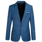 New Arrival Blazer Men One Button Suit Jackets Men's Casual Blazers Solid Slim Job Overcoat Autumn Outerwear X089
