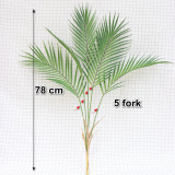 Green Palm Leaf Plastic Plants