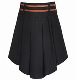 New Arrival Autumn Winter Wool Skirt For Women Plus Size Mid Long Skirt High Waist Pleated Skirt Black Gray Woolen Skirts Women