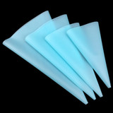 New Arrival 4pcs Confectionery Bag Silicone Icing Piping Cream Pastry Bag Nozzle DIY Cake Decorating Baking Decorating Tools