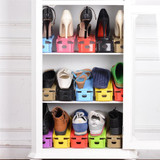 New Brand Ouneed 1PC Creative Plastic Shoes Rack Organizer Space-Saving Storage Adjustable Durable Home Shoe Hanger Rack