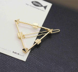 New Brand Fashion Hairpin Star Moon Triangle Hair Clip Fine Jewelry Hairgrip Hair Clip For Headwear Women Hair Accessories