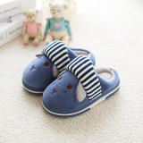 New Brand Children Warm winter Cotton Slippers Kids Cartoon Rabbit Home Furnishing Shoes Baby Boys Girls Indoor Antiskid Slipper