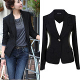 New Brand Black Blazer Plus Size Women Blazers and Jackets Slim OL Work Wear Blazer European Style Blaser Feminina blazer women