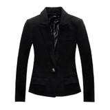 New Brand Black Blazer Plus Size Women Blazers and Jackets Slim OL Work Wear Blazer European Style Blaser Feminina blazer women