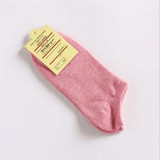 New Arrivals Candy Colors Socks Women's Summer Autumn Cotton and Bamboo Socks Solid Low Cut No Show Boat Socks