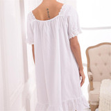 New Arrivals Elegant Nightgowns Sleepshirts Indoor Clothing Comfortable Sleep Shirts Sexy Home Dress Lace Nightgown Female #H116