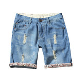 New Arrivals 2017 Men's Casual Cotton Shorts Men Summer Denim Shorts Pants Male Jeans Short Pants Fashion Beach Shorts Size 44