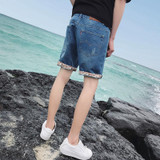 New Arrivals 2017 Men Summer Denim Shorts Pants Men's Casual Cotton Shorts Male  Jeans Short Pants Fashion Beach Short Size 44