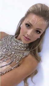 Heavy Rhinestones Crystal Champagne Mermaid Prom Dresses 2017 Robe de soiree High Neck Long Luxury Evening Dress Party Gowns Heavy Rhinestones Crystal Champagne Mermaid Prom Dresses 2017 Robe de soiree High Neck Long Luxury Evening Dress Party Gowns