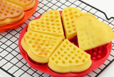 Heart Shape Waffle Mold 5-Cavity Silicone Oven Pan Baking Cookie Cake Muffin Cooking Tools Kitchen Accessories Supplies
