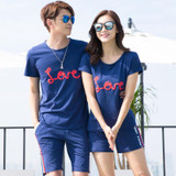Heart Letters Pattern Family T-Shirt