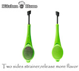 Healthy Flavor Total Tea Infuser Gadget Measure Swirl Steep Stir And Press Food Grade PlasticTea&amp;Coffee Strainer KK122