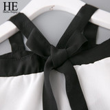 HE Hello Enjoy Summer Girls Clothes Sets Children's Clothing Fashion Girl Shirt Top+Striped Shorts Suits 2018 Kids Clothing 2pcs