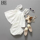 HE Hello Enjoy baby girl clothes dresses summer baby clothes girl newborn white clothes+pants girl clothes outfits clothing set HE Hello Enjoy baby girl clothes dresses summer baby clothes girl newborn white clothes+pants girl clothes outfits clothing set