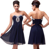 Grace Karin Cocktail Dresses 2017 Homcoming Party Dresses Luxury Sequin Robe De Cocktail Courte New Designer Short Prom Dresses